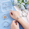 Unicraftale 6Pcs Brass Double Wire Cuff Bangle Makings KK-UN0001-31-4