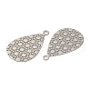 Rack Plating Brass Filigree Pendants KK-Q792-06P-2