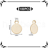 Unicraftale 100Pcs 304 Stainless Steel Charms STAS-UN0055-16-3