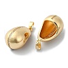 Brass Micro Pave Cubic Zirconia Pendants KK-D094-01G-2