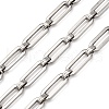 304 Stainless Steel Rectangle Link Chains CHS-S012-26P-B-1
