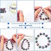 Electroplated Natural Lava Rock Beads G-NB0001-43-4