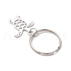Ocean Theme 304 Stainless Steel Keychains KEYC-JKC01213-08-4