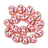 Handmade Lampwork Enamel Beads Heart with Blueberry LAMP-V001-06D-2
