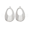304 Stainless Steel Pendants STAS-L022-503P-1