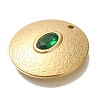 Ion Plating(IP) 304 Stainless Steel Emerald Rhinestone Pendants STAS-P371-059G-2
