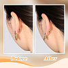 Beebeecraft 12Pcs Brass Earring Nuts KK-BBC0016-32-6