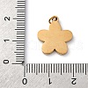 316 Surgical Stainless Steel Enamel Pendants STAS-K258-40C-G-3