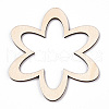 Unfinished Natural Poplar Wood Big Pendants WOOD-TAC0012-11-2