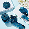 GOMAKERER 6M 3 Styles Double Sided Star Gold Stamping Flannelette Ribbons for Sewing Craft OCOR-GO0001-13B-4