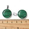 Synthetic Malachite Pendants G-B127-14P-01-3