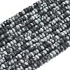 Natural Snowflake Obsidian Beads Strands G-P575-A23-4x2mm-2