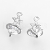 Brass Cubic Zirconia Pendants ZIRC-Q002-83P-1