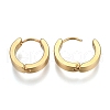 304 Stainless Steel Huggie Hoop Earrings EJEW-O087-09H-2