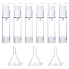 Globleland 6Pcs Plastic Sample Perfume Spray Bottles AJEW-GL0002-29-1