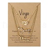 3Pcs 3 Styles Alloy Crystal Rhinestone Constellation Pendant Necklaces Sets WGEBB06-11-1