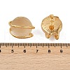 304 Stainless Steel Cat Eye Cabochon Stud Earrings EJEW-V014-04G-3