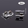 Acrylic with Flannelette Ring Displays RDIS-WH0006-04-2
