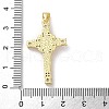 Brass Micro Pave Clear Cubic Zirconia Pendants KK-A212-11F-G-3