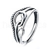 Cross 925 Sterling Silver Adjustable Finger Rings for Women FS-WG7B509-01-5