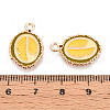 Fruit Alloy Enamel Pendants ENAM-T022-32H-3