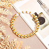 OLYCRAFT 2 Strand Electroplate Non-magnetic Synthetic Hematite Beads Strands G-OC0002-23B-6