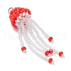 Glass Seed Beaded Jellyfish Pendants PALLOY-MZ00660-02-3