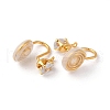 Brass Micro Pave Cubic Zirconia Ear Cuff Findings KK-F898-15F-G-2