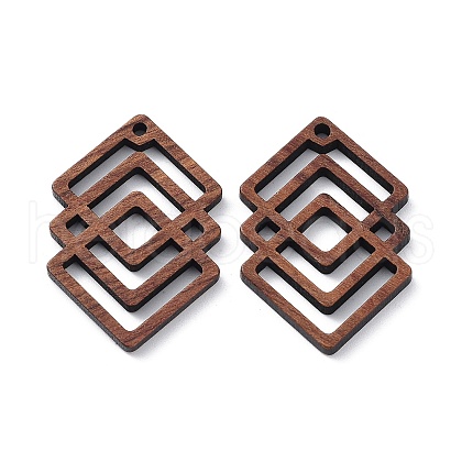Walnut Wood Laser Cut Pendants WOOD-Q051-01D-1