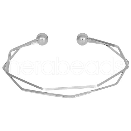 304 Stainless Steel Open Cuff Bangles XA5758-1-1