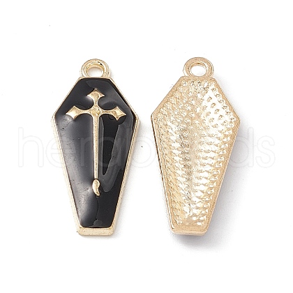 Alloy Enamel Pendants ENAM-H039-10G-B-1