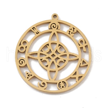 304 Stainless Steel Pendants STAS-B062-16G-1