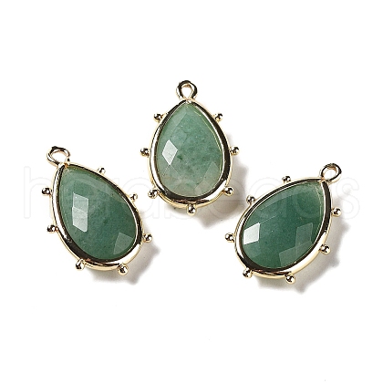 Natural Green Aventurine Pendants G-B009-02G-Q-1