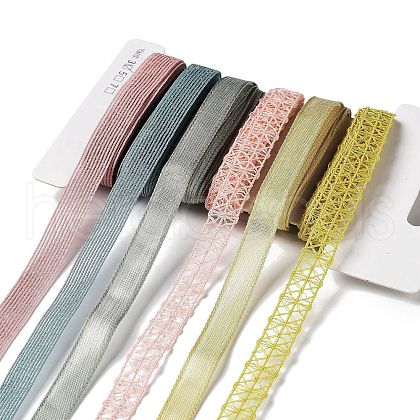 18 Yards 6 Colors Polyester Ribbon SRIB-C001-B10-1