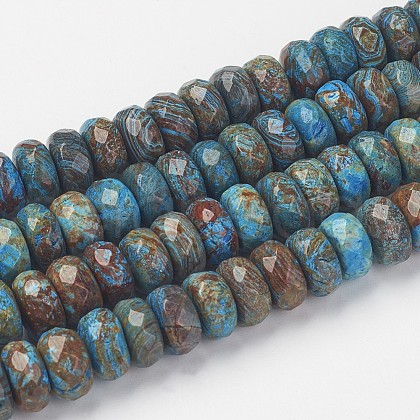 Natural Chrysocolla Bead Strands G-G968-C01-1