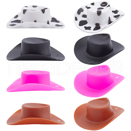 SUNNYCLUE 16Pcs 4 Styles Plastic Big Pendants KY-SC0002-13-1
