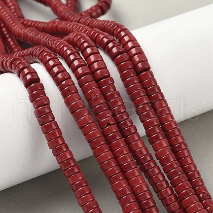 Dyed Natural Magnesite Beads Strands G-M448-F01-04-1