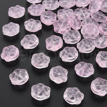 Transparent Baking Painted Glass Beads GLAA-S190-021-A03-1