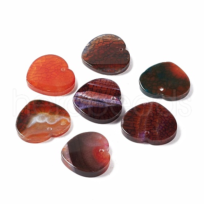 Natura Crackle Agate Pendants G-B030-02-1