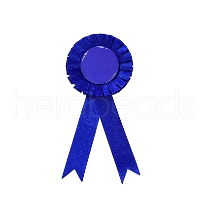 Award Ribbon Shape Tinplate Badge Pins JEWB-WH0035-01-1