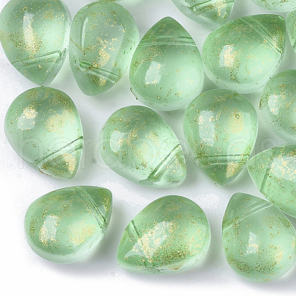 Transparent Spray Painted Glass Beads GLAA-T017-01-A01-1