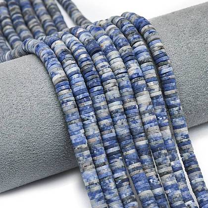 Natural Sodalite Beads Strands G-P575-B26-6x1mm-1