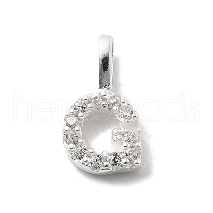 925 Sterling Silver with Cubic Zirconia Charms STER-Q004-01G-S-1