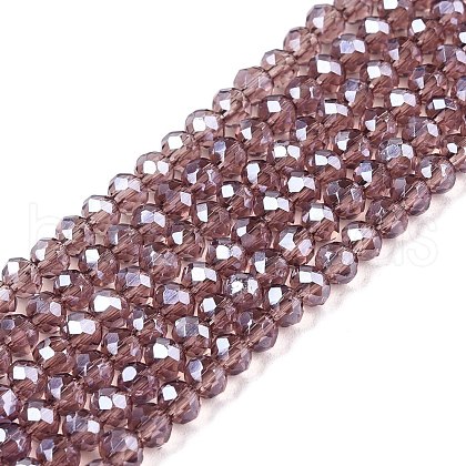 Electroplate Glass Beads Strands EGLA-A044-T2mm-A07-1