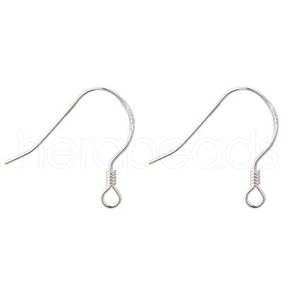 925 Sterling Silver Earring Hooks STER-K167-049A-S-1