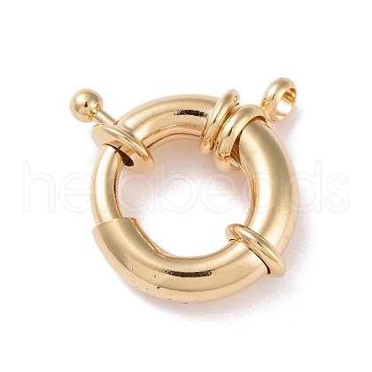 Eco-friendly Brass Spring Ring Clasps KK-D082-02G-1