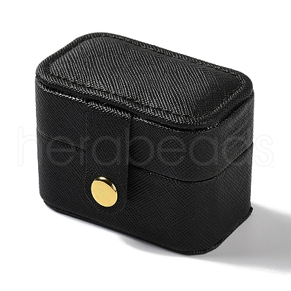 Rectangle PU Leather Jewelry Ring Storage Boxes CON-K002-06A-1