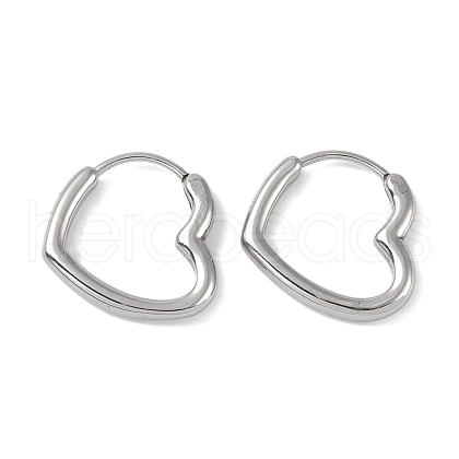 Non-Tarnish 316 Surgical Stainless Steel Hoop Earrings for Women EJEW-P274-18C-P-1