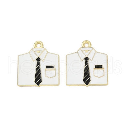 Father's Day Alloy Enamel Pendants ENAM-V001-03D-G-1