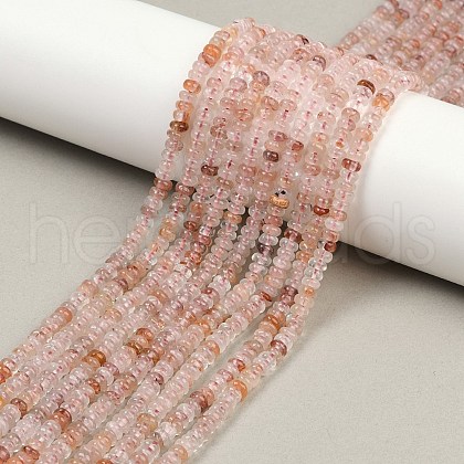 Natural Ferruginous Quartz Beads Strands G-H292-A24-01-1